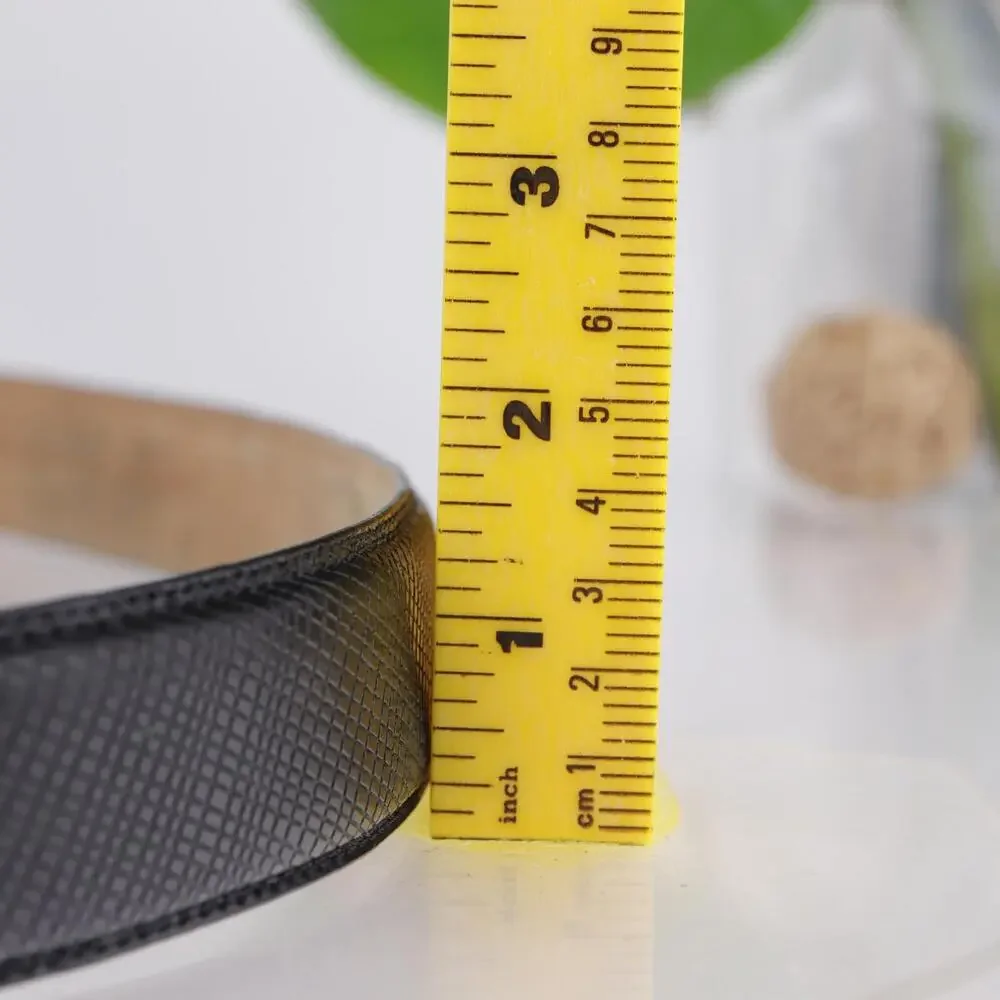 Cole Haan Mens Belt Size 42 Textured Black Leather Dressy‎ Elegant Classic